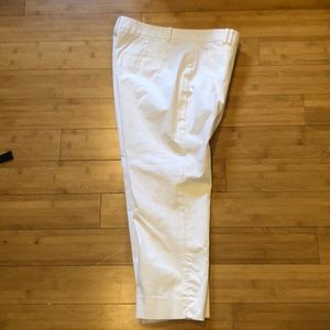 Ann Taylor white cropped light summer pants.